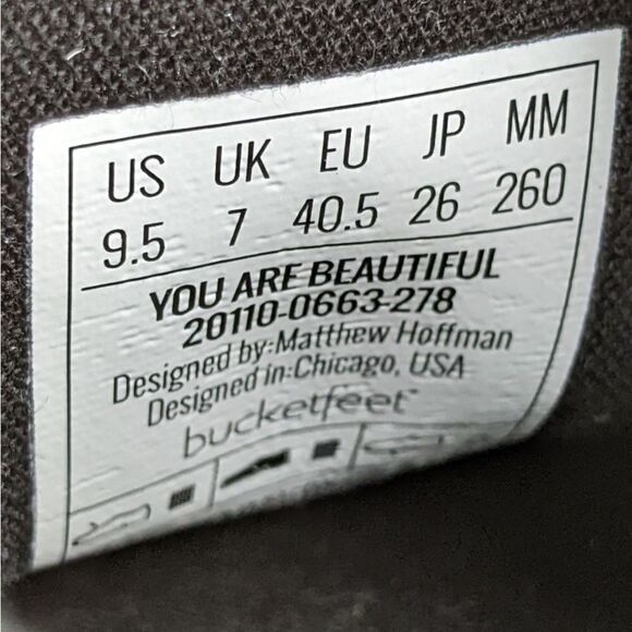 Bucketfeet "You Are Beautiful" Canvas Slip-On Sneakers - Picture 8 of 10